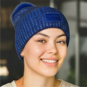 Kurt Geiger London Foil Overlay Beanie